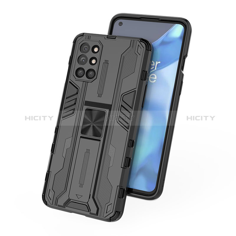 OnePlus 9R 5G用ハイブリットバンパーケース スタンド プラスチック 兼シリコーン カバー マグネット式 KC1 OnePlus 