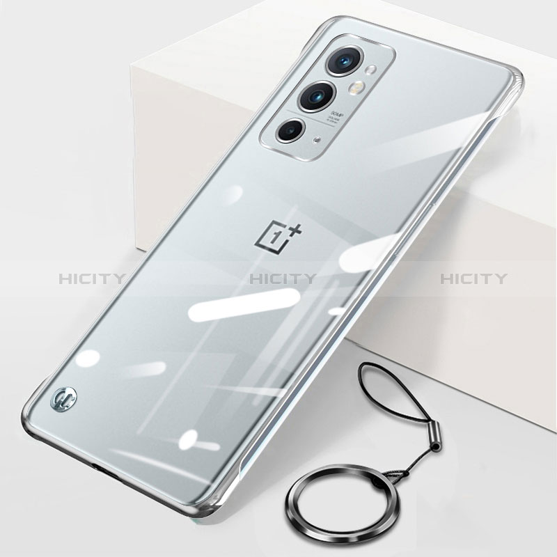 OnePlus 9RT 5G用ハードカバー クリスタル クリア透明 フレームレス H01 OnePlus シルバー