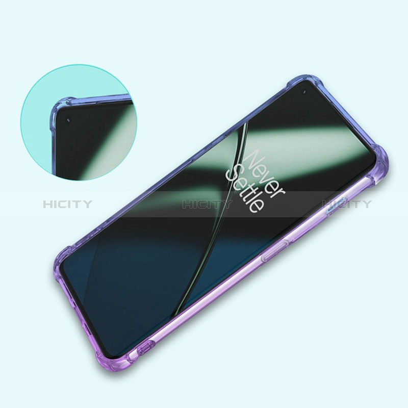 OnePlus Ace 2 5G用極薄ソフトケース グラデーション 勾配色 透明 OnePlus 