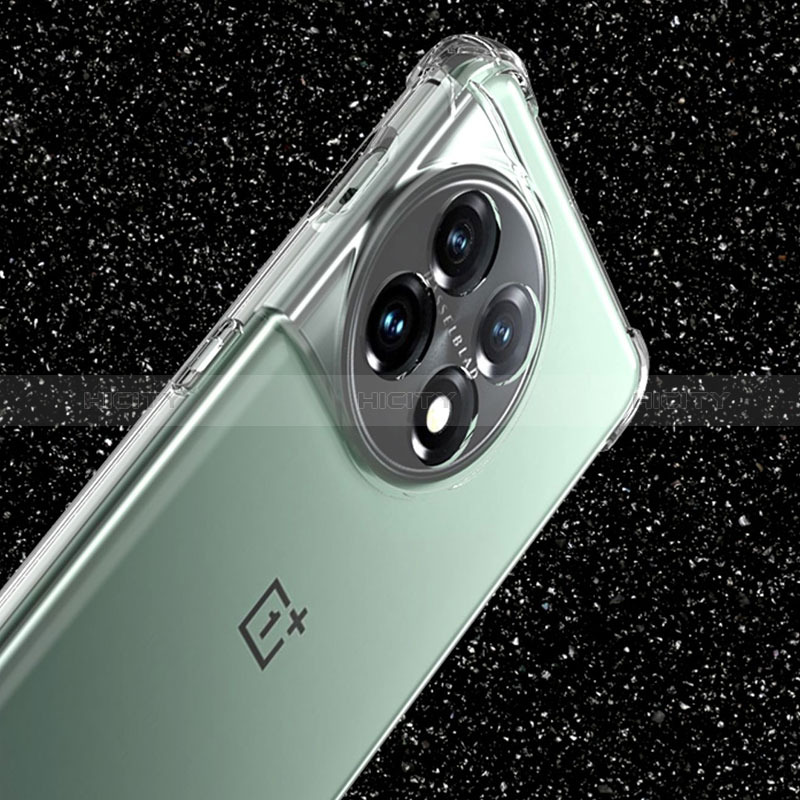 OnePlus Ace 2 Pro 5G用極薄ソフトケース シリコンケース 耐衝撃 全面保護 クリア透明 T04 OnePlus クリア