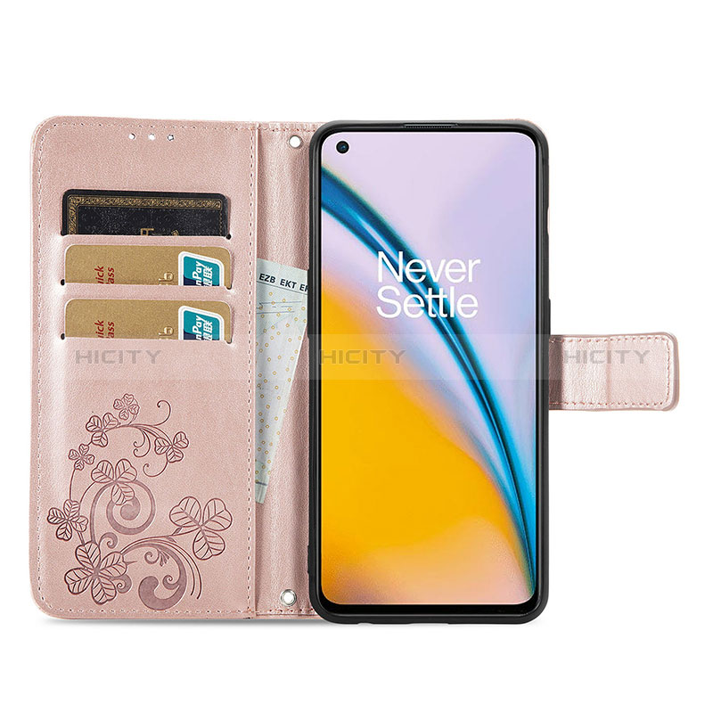 OnePlus Nord 2 5G用手帳型 レザーケース スタンド 花 カバー OnePlus 
