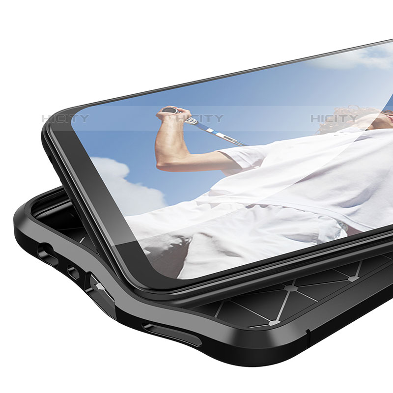 OnePlus Nord N200 5G用シリコンケース ソフトタッチラバー レザー柄 カバー S01 OnePlus 