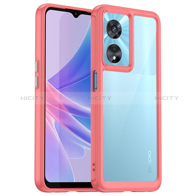 Oppo A1 Pro 5G用ハイブリットバンパーケース クリア透明 プラスチック カバー J01S Oppo 