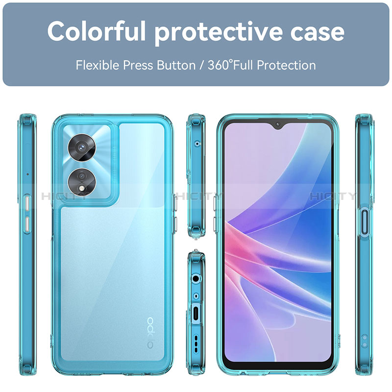 Oppo A1 Pro 5G用ハイブリットバンパーケース クリア透明 プラスチック カバー J01S Oppo 