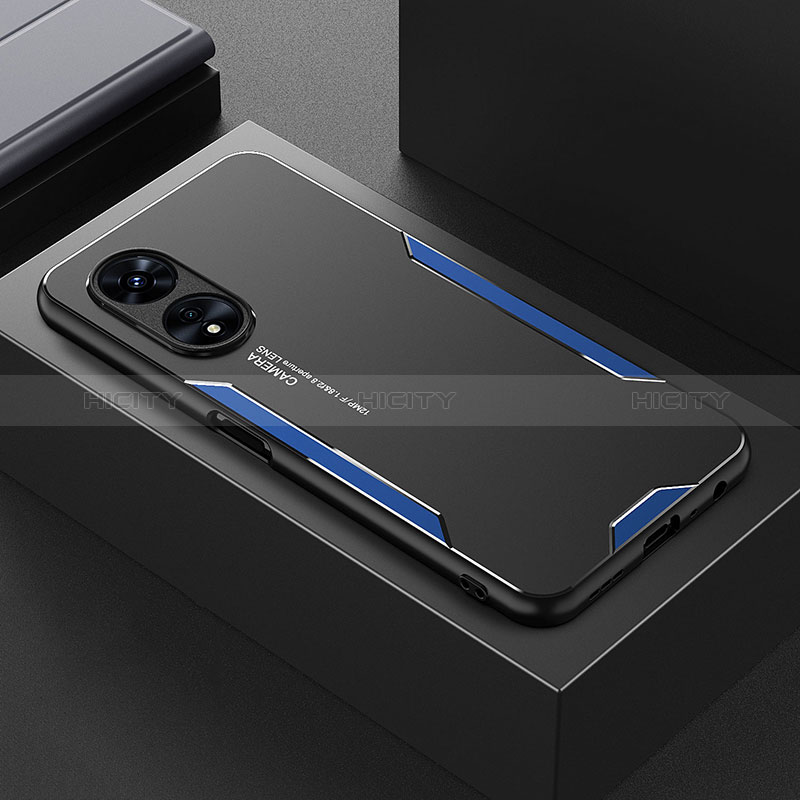 Oppo A1 Pro 5G用ケース 高級感 手触り良い アルミメタル 製の金属製 兼シリコン カバー Oppo 