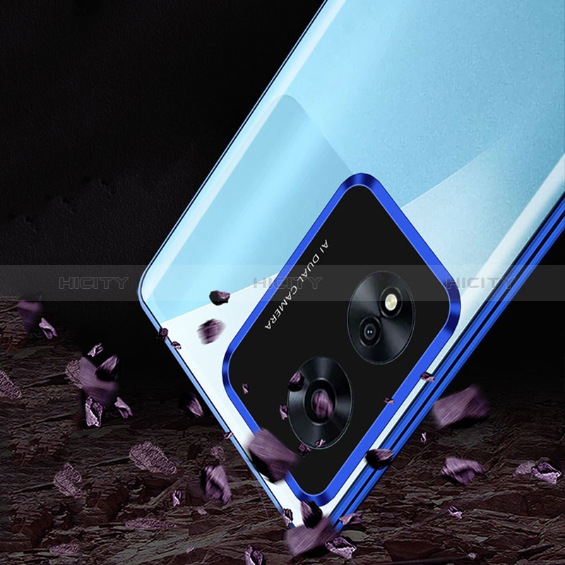 Oppo A1 Pro 5G用ケース 高級感 手触り良い アルミメタル 製の金属製 360度 フルカバーバンパー 鏡面 カバー Oppo 