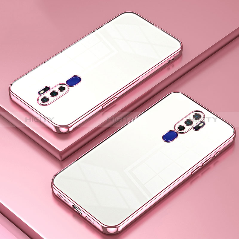 Oppo A11X用極薄ソフトケース シリコンケース 耐衝撃 全面保護 クリア透明 SY1 Oppo ローズゴールド