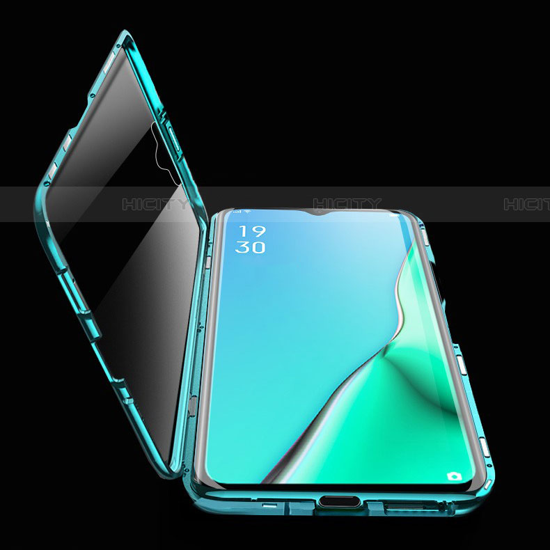 Oppo A11X用ケース 高級感 手触り良い アルミメタル 製の金属製 360度 フルカバーバンパー 鏡面 カバー M02 Oppo 