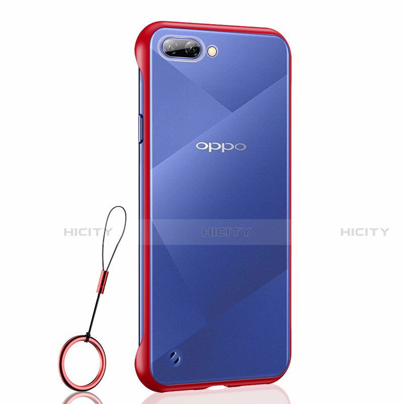 Oppo A12e用ハードカバー クリスタル クリア透明 H02 Oppo レッド