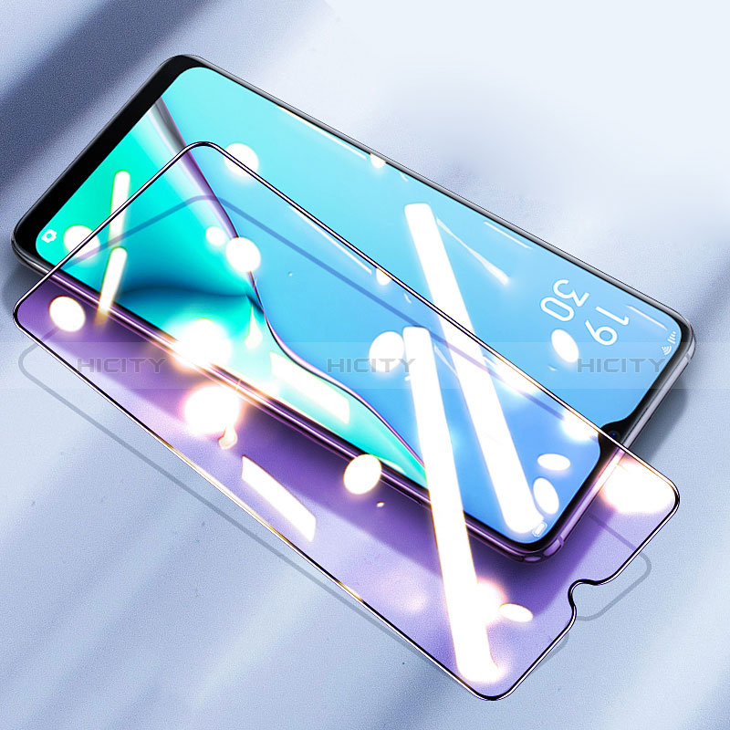 Oppo A1x 5G用強化ガラス フル液晶保護フィルム アンチグレア ブルーライト Oppo ブラック