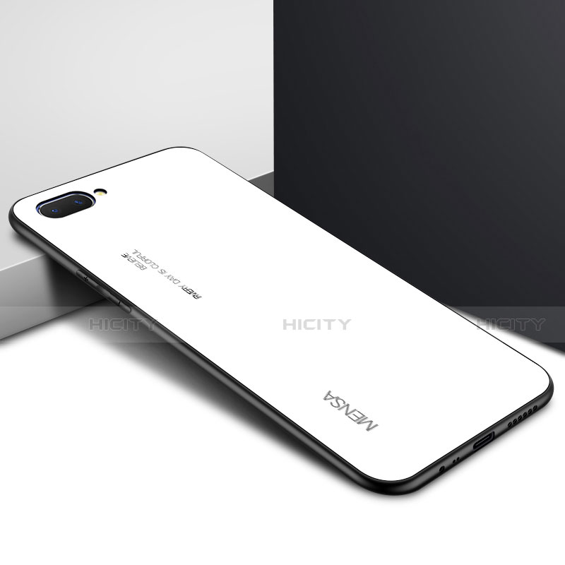 Oppo A5用ハイブリットバンパーケース プラスチック 鏡面 カバー Oppo 