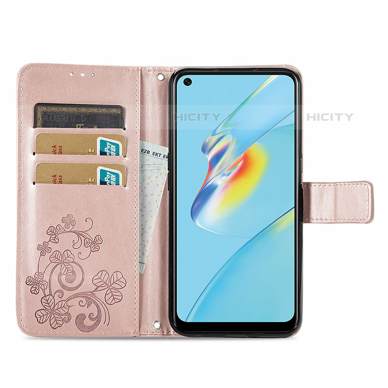 Oppo A54 4G用手帳型 レザーケース スタンド 花 カバー Oppo 