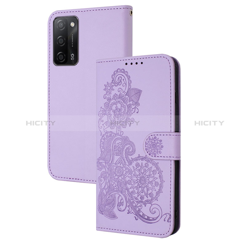 Oppo A55 5G用手帳型 レザーケース スタンド 花 カバー Y01X Oppo 