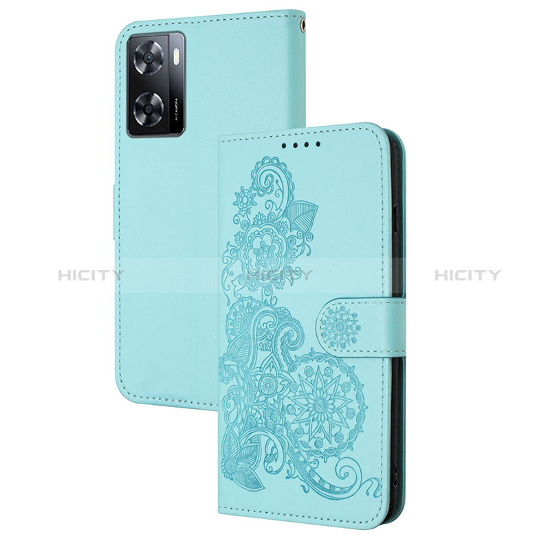 Oppo A57 4G用手帳型 レザーケース スタンド 花 カバー Y01X Oppo 