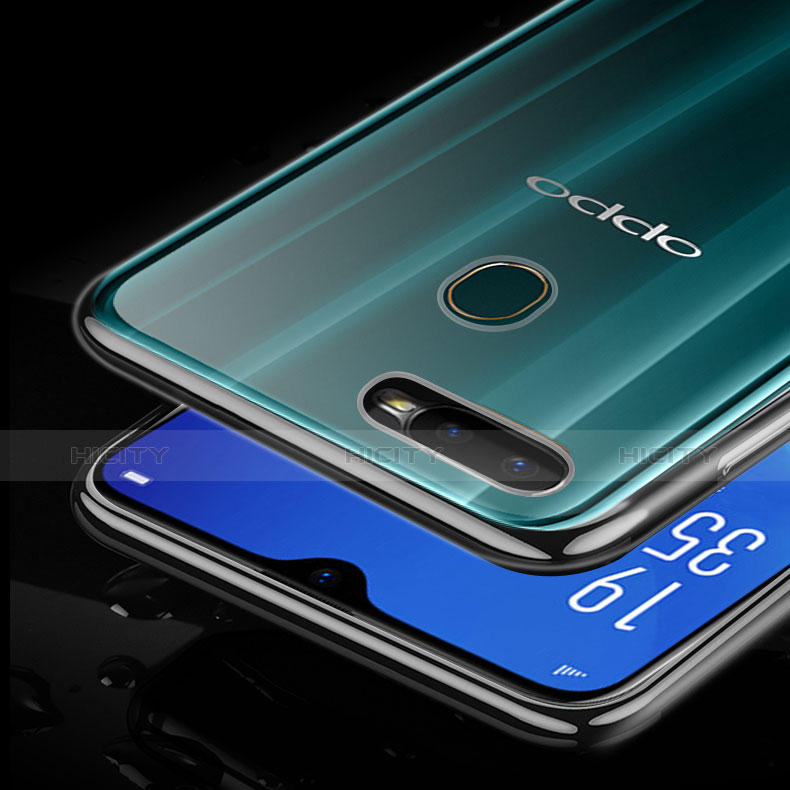 Oppo A7用極薄ソフトケース シリコンケース 耐衝撃 全面保護 クリア透明 T02 Oppo クリア