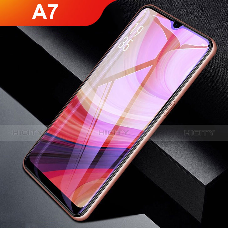 Oppo A7用強化ガラス 液晶保護フィルム T05 Oppo クリア