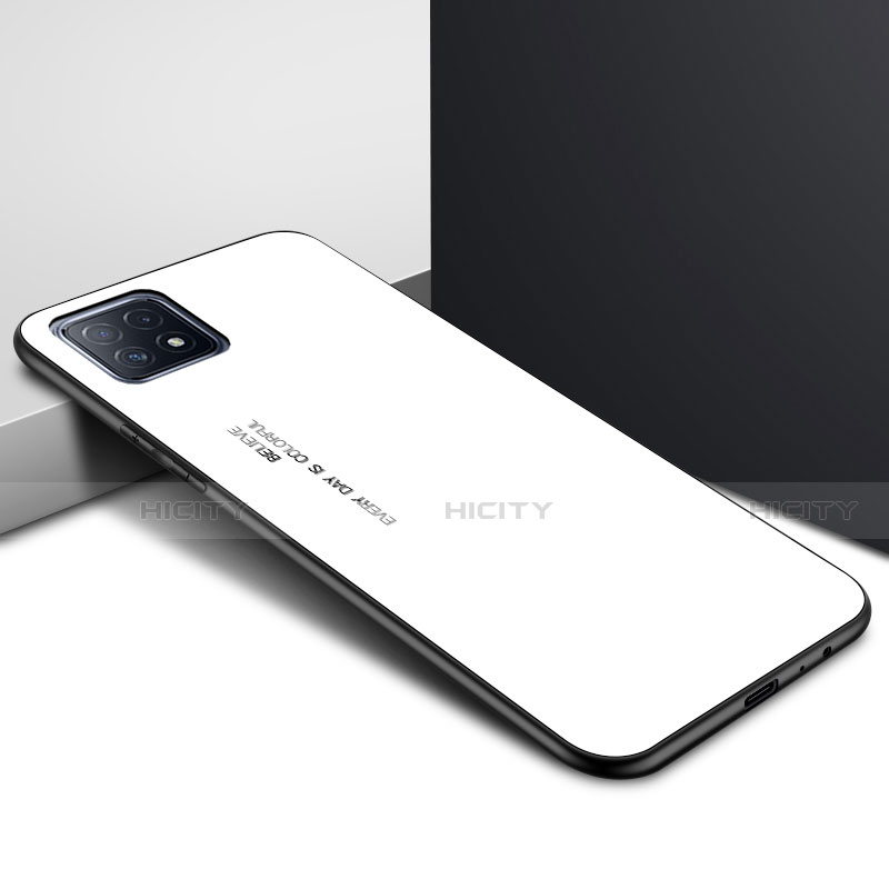 Oppo A72 5G用ハイブリットバンパーケース プラスチック 鏡面 カバー Oppo 