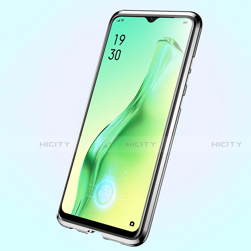 Oppo A8用ケース 高級感 手触り良い アルミメタル 製の金属製 360度 フルカバーバンパー 鏡面 カバー Oppo 