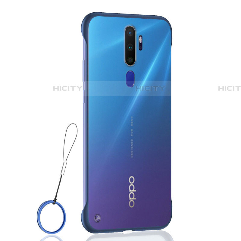 Oppo A9 (2020)用ハードカバー クリスタル クリア透明 H01 Oppo ネイビー