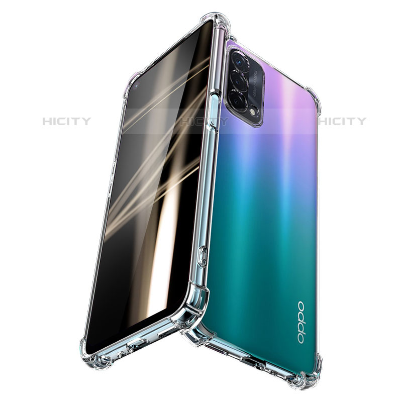 Oppo A93 5G用極薄ソフトケース シリコンケース 耐衝撃 全面保護 クリア透明 T03 Oppo クリア