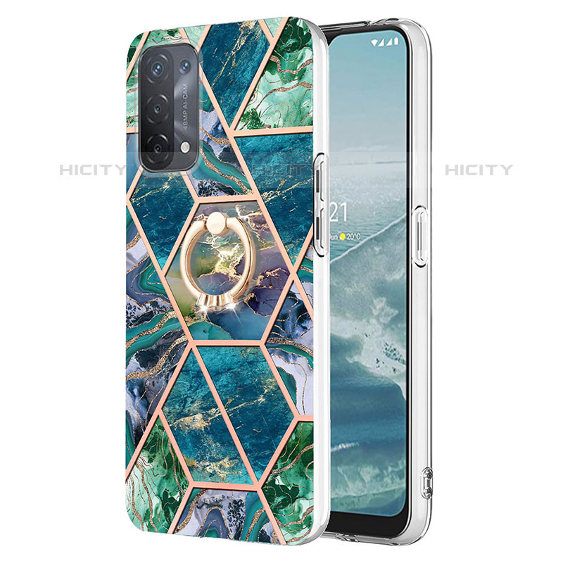 Oppo A93 5G用シリコンケース ソフトタッチラバー バタフライ パターン カバー アンド指輪 Y01B Oppo 