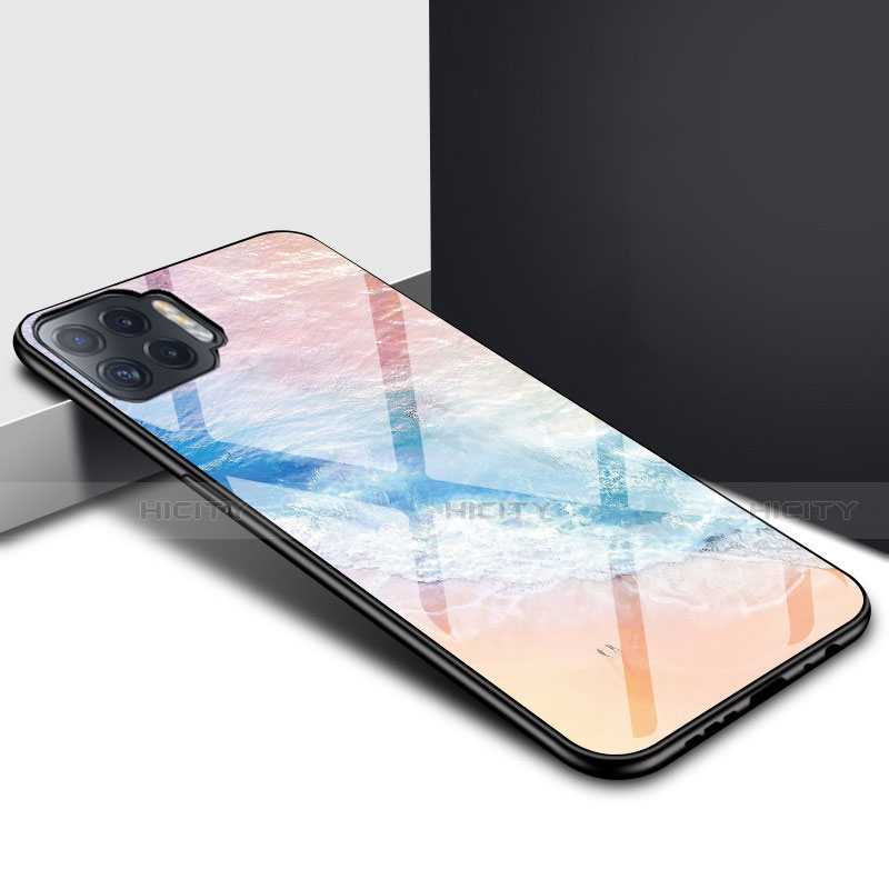 Oppo A93用ハイブリットバンパーケース プラスチック 鏡面 カバー Oppo 