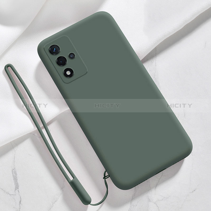 Oppo A93s 5G用360度 フルカバー極薄ソフトケース シリコンケース 耐衝撃 全面保護 バンパー Oppo モスグリー