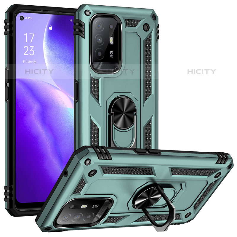 Oppo F19 Pro+ Plus 5G用ハイブリットバンパーケース プラスチック アンド指輪 マグネット式 MQ3 Oppo 