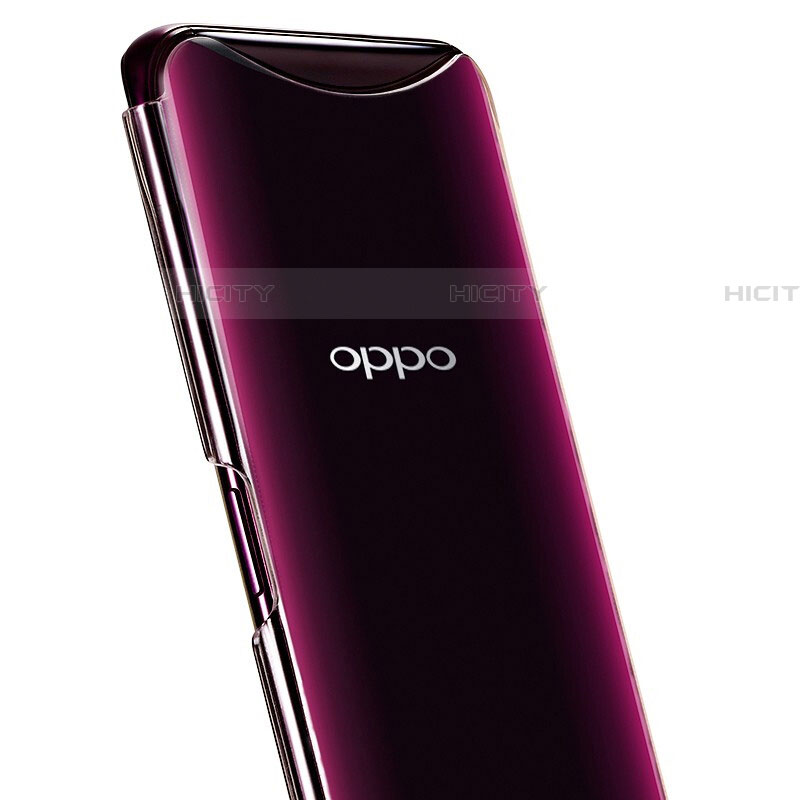 Oppo Find X用極薄ソフトケース シリコンケース 耐衝撃 全面保護 クリア透明 S01 Oppo クリア