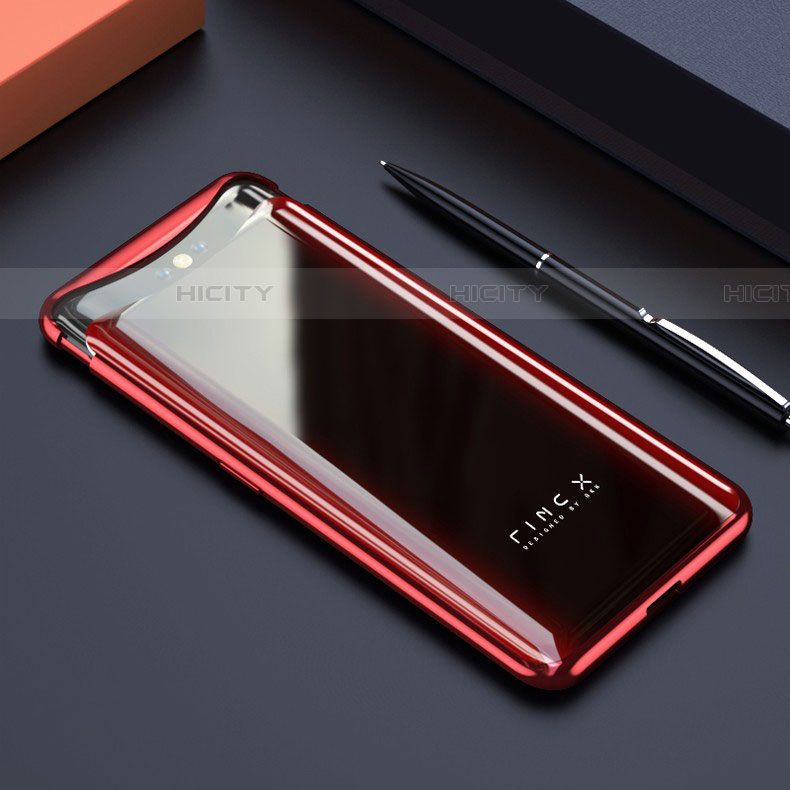 Oppo Find X Super Flash Edition用ハードカバー クリスタル クリア透明 S01 Oppo レッド