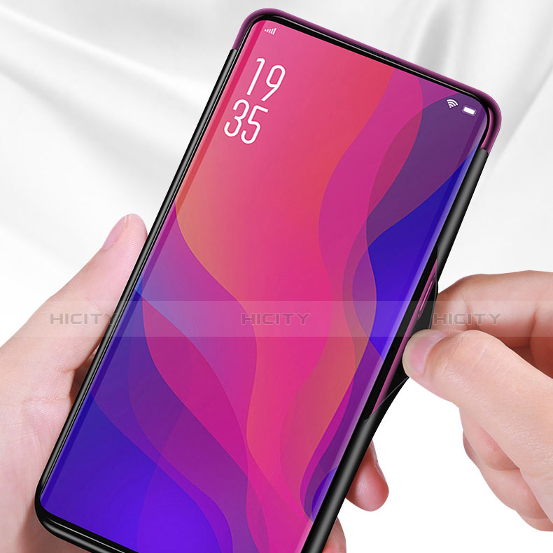 Oppo Find X Super Flash Edition用ハイブリットバンパーケース プラスチック 鏡面 カバー M02 Oppo 