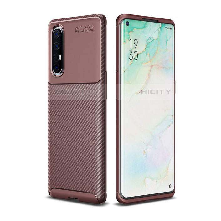 Oppo Find X2 Neo用シリコンケース ソフトタッチラバー ツイル カバー Oppo 