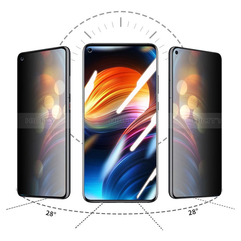 Oppo Find X3 5G用反スパイ 強化ガラス 液晶保護フィルム S01 Oppo クリア