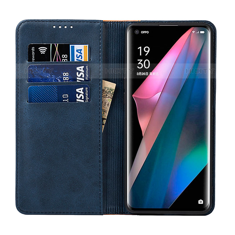 Oppo Find X3 Pro 5G用手帳型 レザーケース スタンド カバー D02T Oppo 