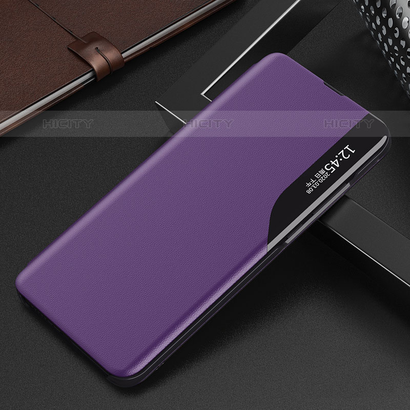 Oppo Find X5 Pro 5G用手帳型 レザーケース スタンド カバー L03 Oppo パープル