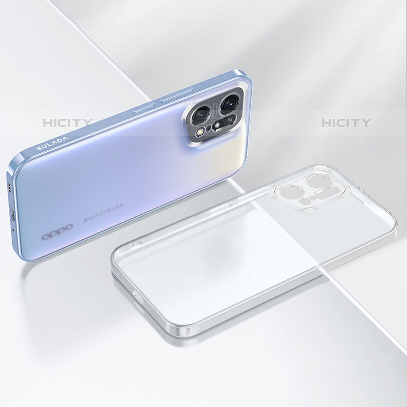 Oppo Find X5 Pro 5G用極薄ソフトケース シリコンケース 耐衝撃 全面保護 クリア透明 H03 Oppo 