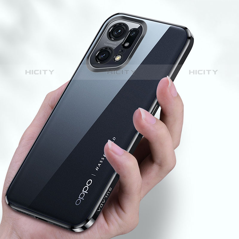 Oppo Find X5 Pro 5G用極薄ソフトケース シリコンケース 耐衝撃 全面保護 クリア透明 H04 Oppo 