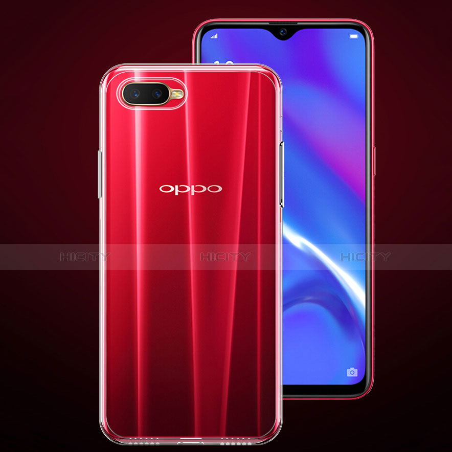 Oppo K1用極薄ソフトケース シリコンケース 耐衝撃 全面保護 クリア透明 カバー Oppo クリア