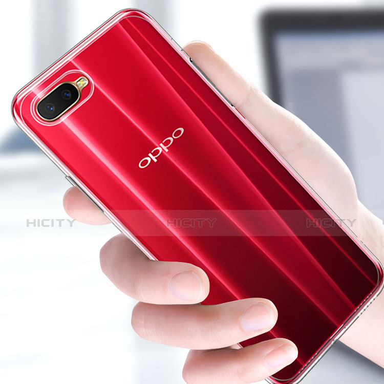 Oppo K1用極薄ソフトケース シリコンケース 耐衝撃 全面保護 クリア透明 カバー Oppo クリア