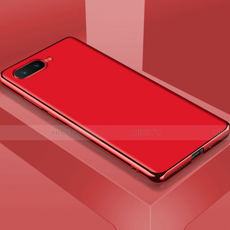 Oppo K1用極薄ソフトケース シリコンケース 耐衝撃 全面保護 C01 Oppo レッド