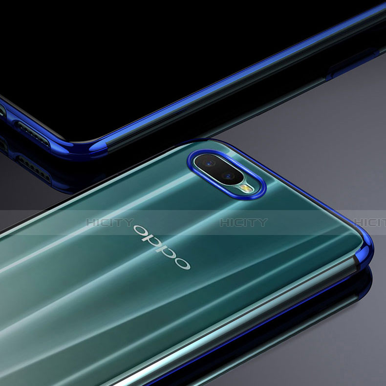 Oppo K1用極薄ソフトケース シリコンケース 耐衝撃 全面保護 クリア透明 S01 Oppo 