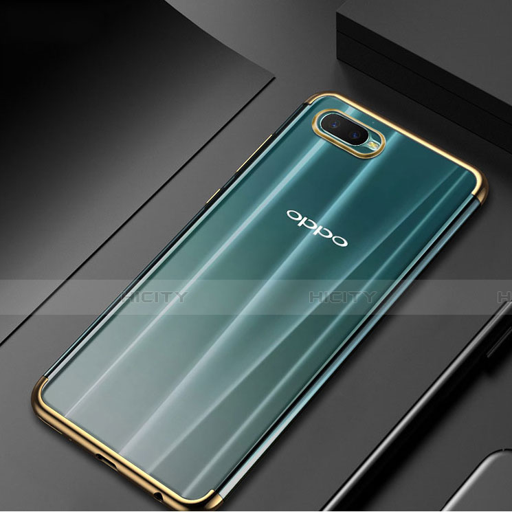 Oppo K1用極薄ソフトケース シリコンケース 耐衝撃 全面保護 クリア透明 S01 Oppo 