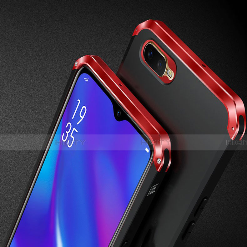 Oppo K1用ケース 高級感 手触り良い アルミメタル 製の金属製 カバー T01 Oppo 