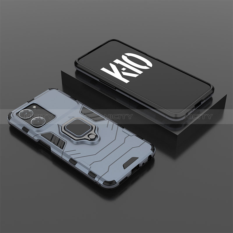 Oppo K10 5G用ハイブリットバンパーケース プラスチック アンド指輪 マグネット式 S02 Oppo 