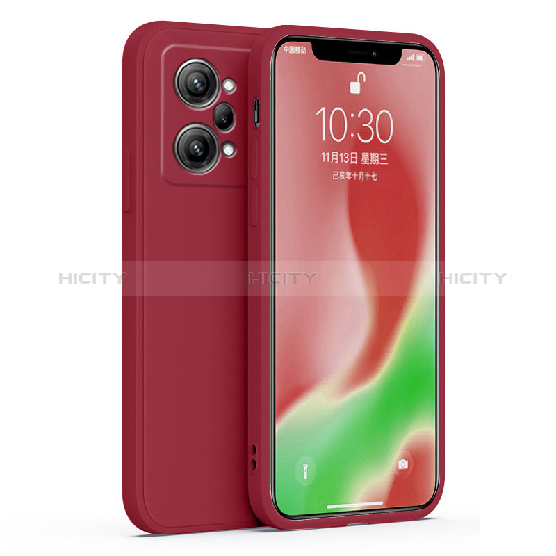 Oppo K10 Pro 5G用360度 フルカバー極薄ソフトケース シリコンケース 耐衝撃 全面保護 バンパー Oppo レッド