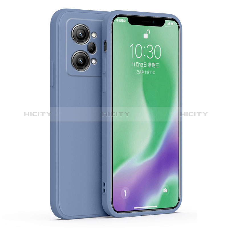 Oppo K10 Pro 5G用360度 フルカバー極薄ソフトケース シリコンケース 耐衝撃 全面保護 バンパー Oppo ラベンダーグレー