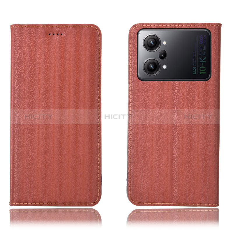 Oppo K10 Pro 5G用手帳型 レザーケース スタンド カバー H23P Oppo ブラウン