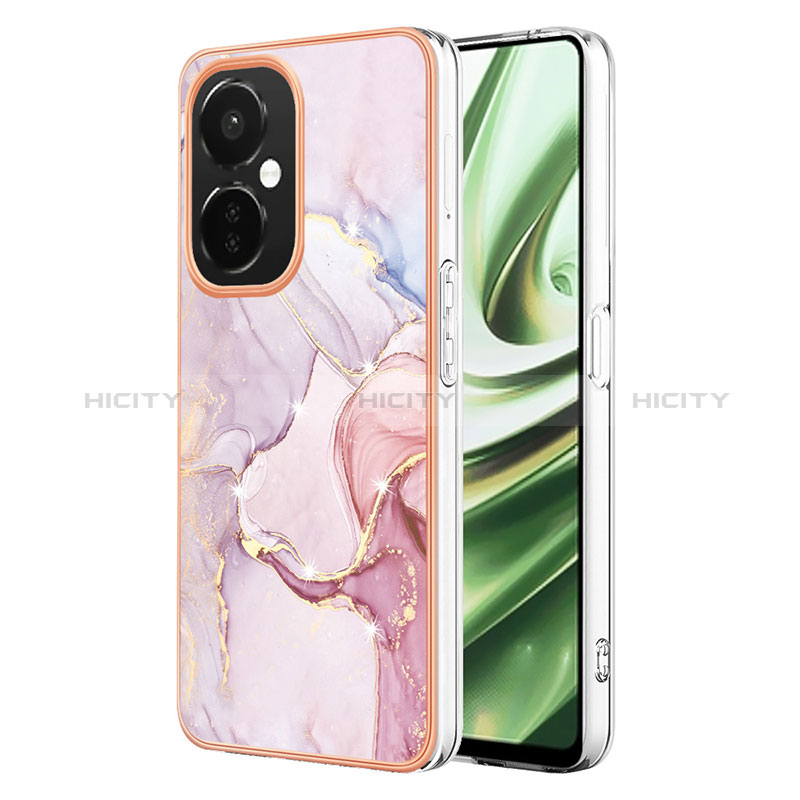 Oppo K11x 5G用シリコンケース ソフトタッチラバー バタフライ パターン カバー Y01B Oppo ピンク