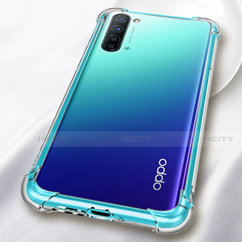 Oppo K7 5G用極薄ソフトケース シリコンケース 耐衝撃 全面保護 クリア透明 T03 Oppo クリア