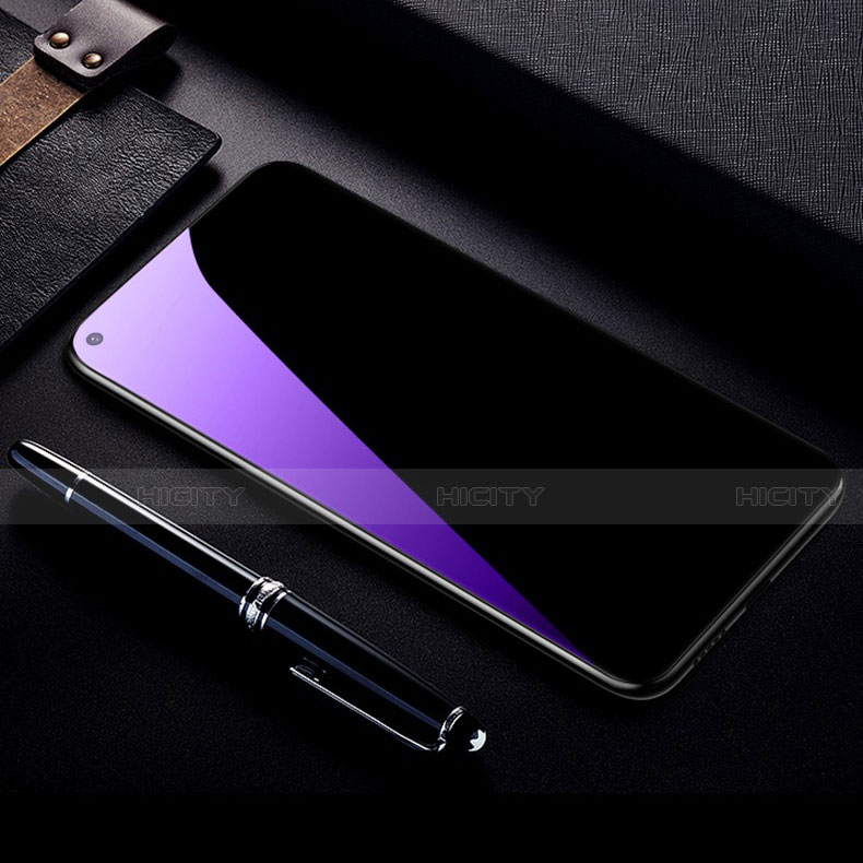 Oppo K7x 5G用強化ガラス フル液晶保護フィルム アンチグレア ブルーライト Oppo ブラック